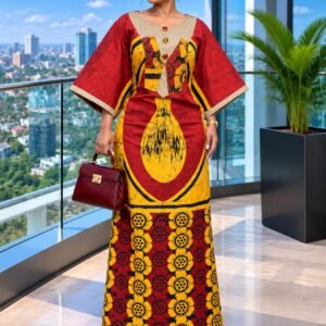 African Print Kaftan Dress