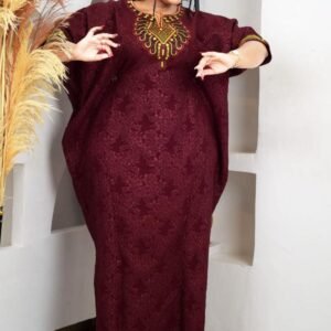 Elegant Embroidered Kaftan Dress