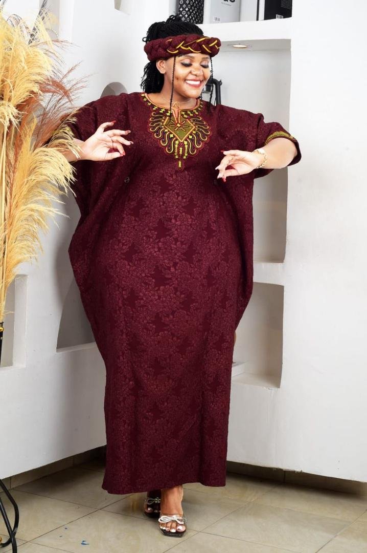 Elegant Embroidered Kaftan Dress