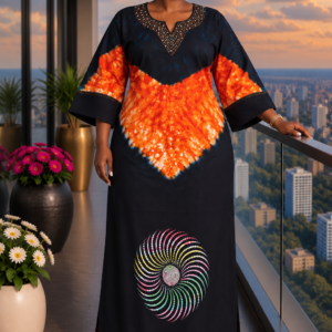 African Sunset Elegance Kaftan