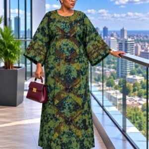 Royal Heritage Print Maxi Kaftan