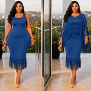 Fringe Midi Dress