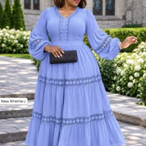 Elegant Embroidered Maxi Dress
