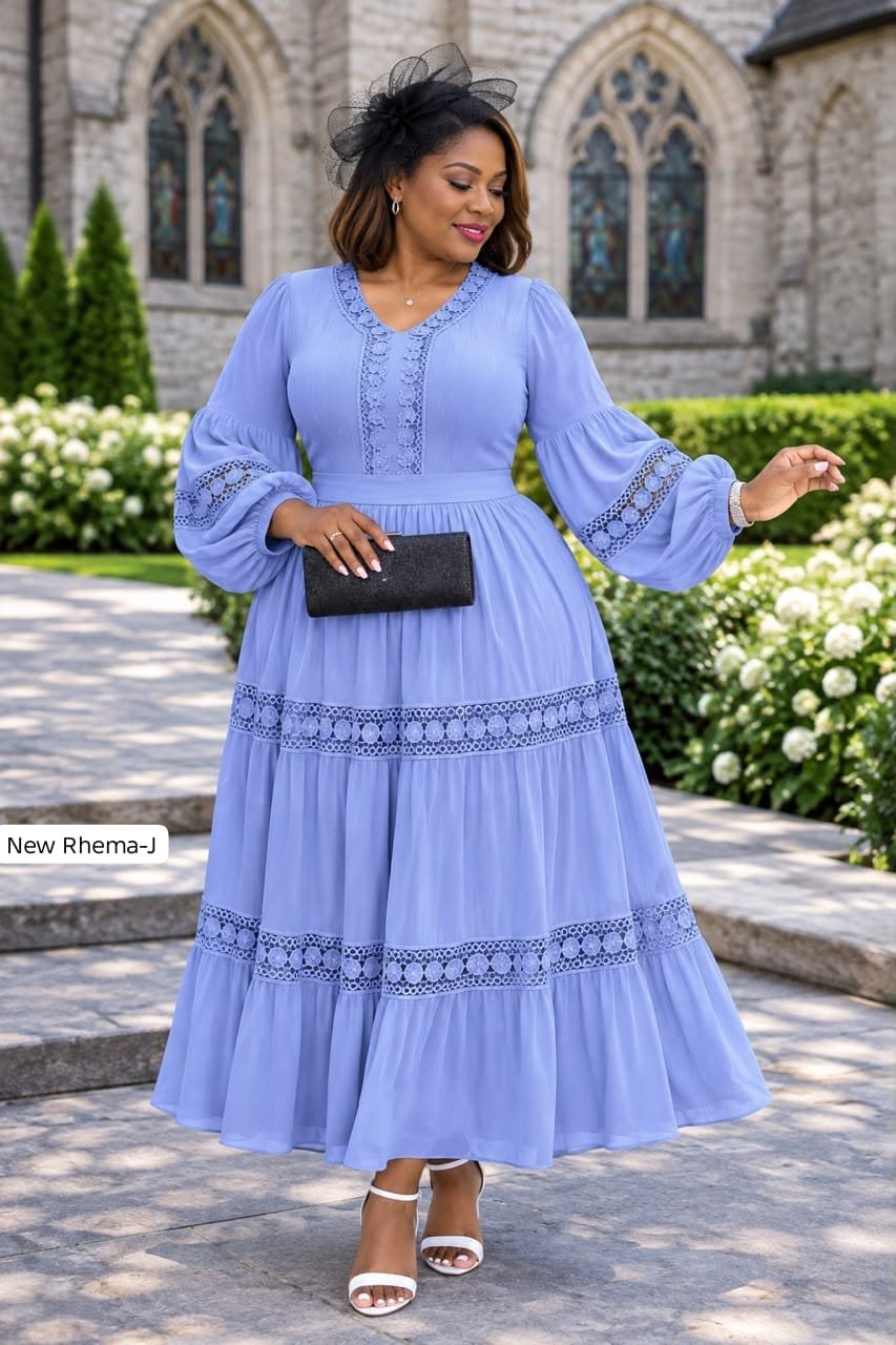 Elegant Embroidered Maxi Dress